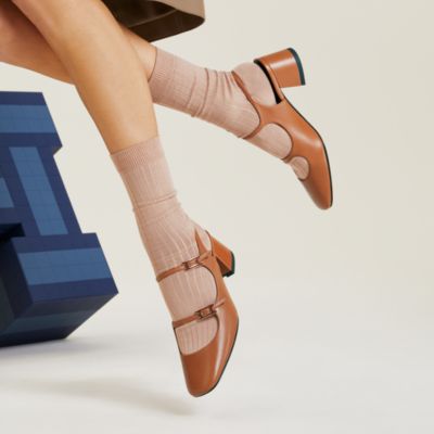 パンプス - マロン - レディースシューズ | Hermès - エルメス-公式サイト